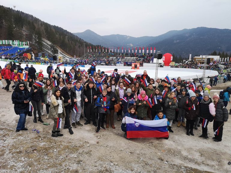 Porabski Slovenci v Planici, marec 2023 (foto: fb Zveza Slovencev na Madžarskem)