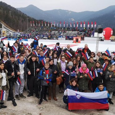 Porabski Slovenci v Planici, marec 2023 (foto: fb Zveza Slovencev na Madžarskem)