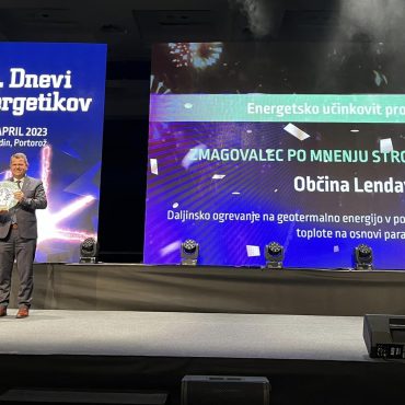 Občina Lendava prejela nagrado na 25. Dnevih energetike v Portorožu, 18.4.2023 (foto: fb Občina Lendava)