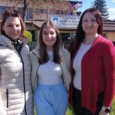 Zeleni teden v občini Velika Polana 2023; Petra Hozjan, Klara Pucko in Martina Ternar Gabor)