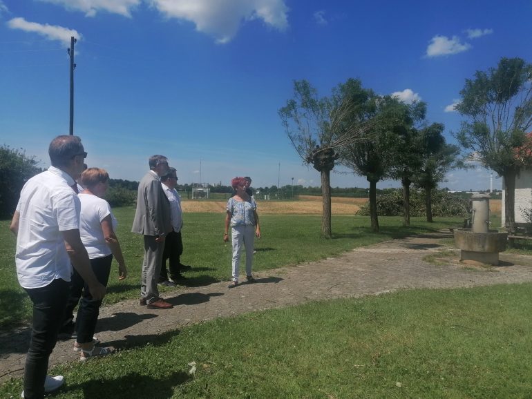 Minister za vzgojo in izobraževanje na ogledu škode po neurju, Biotehniška šola Rakičan 14.7.2023